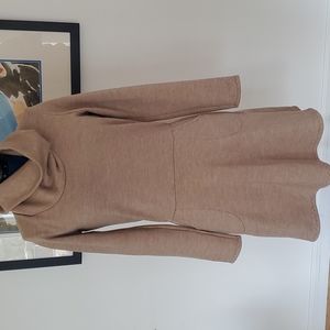 Cute WoollenMoss Cowl Neck Merino Dress